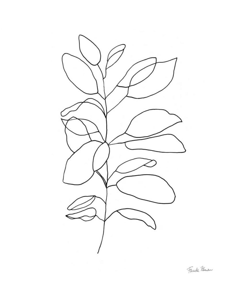Doodle Leaves I art print by Farida Zaman for $57.95 CAD