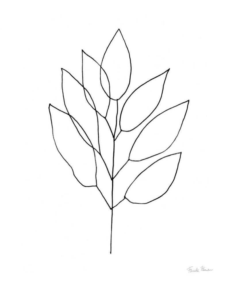 Doodle Leaves II art print by Farida Zaman for $57.95 CAD