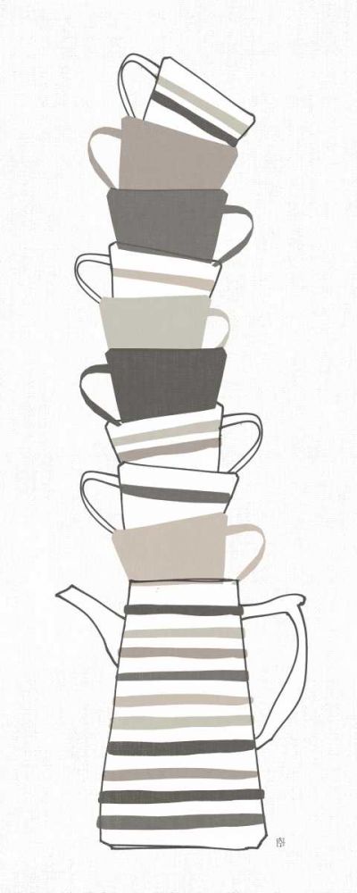 Stack of Cups II Neutral art print by Avery Tillmon for $57.95 CAD