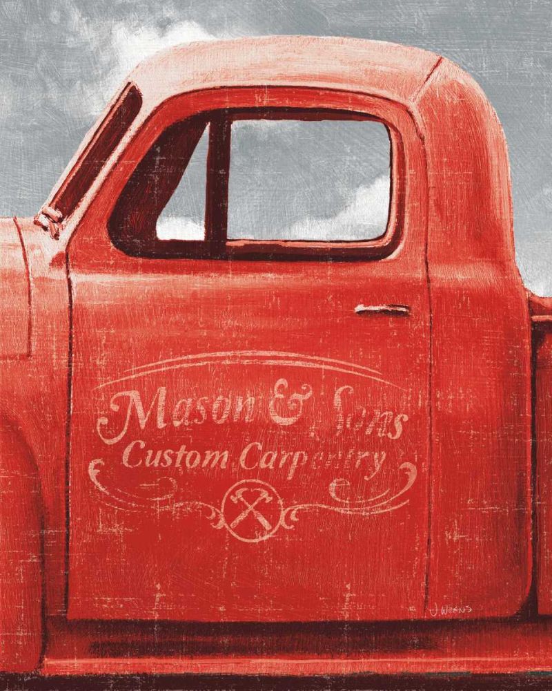 Lets Go for a Ride II Red Truck art print by James Wiens for $57.95 CAD