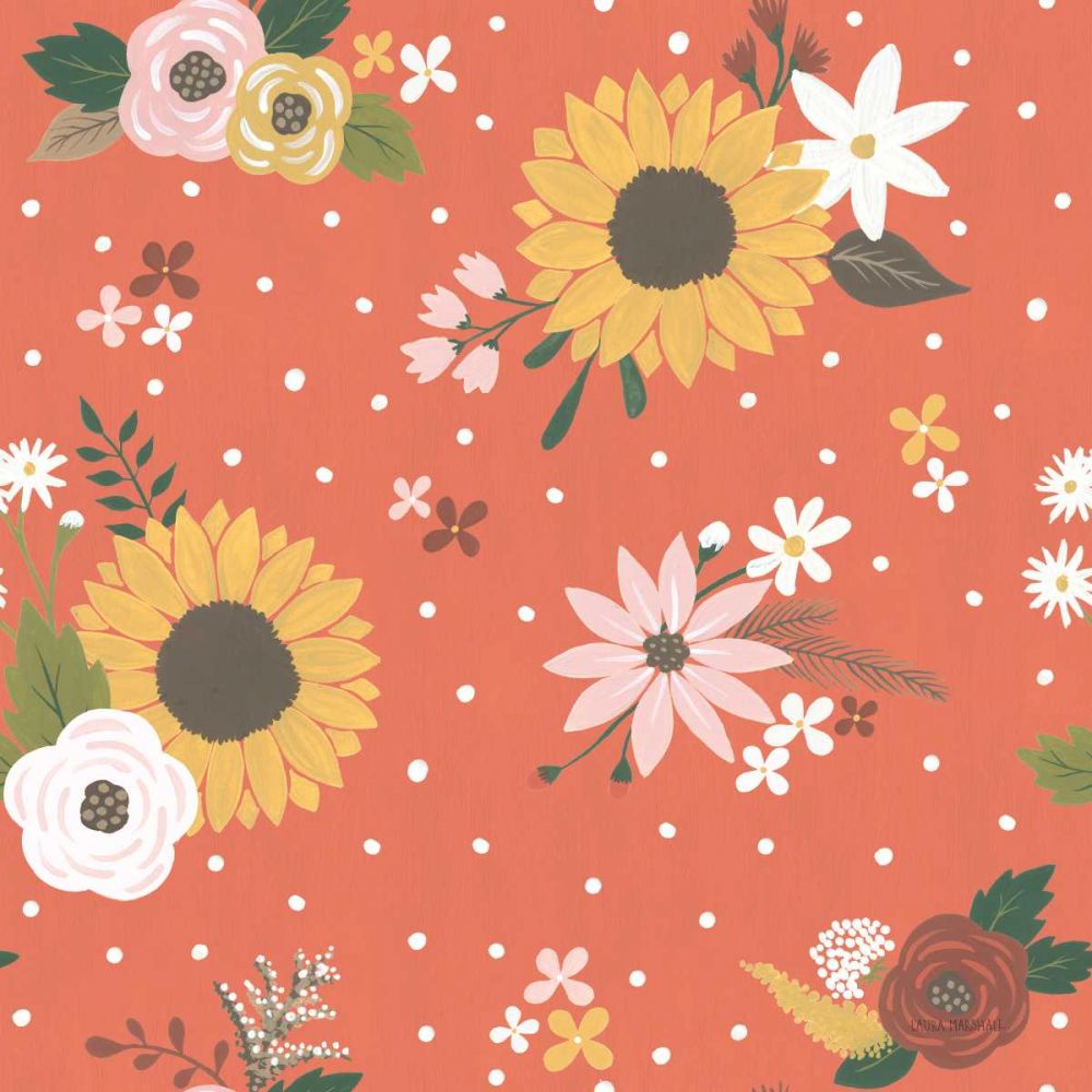 Autumn Garden Pattern IB art print by Laura Marshall for $57.95 CAD