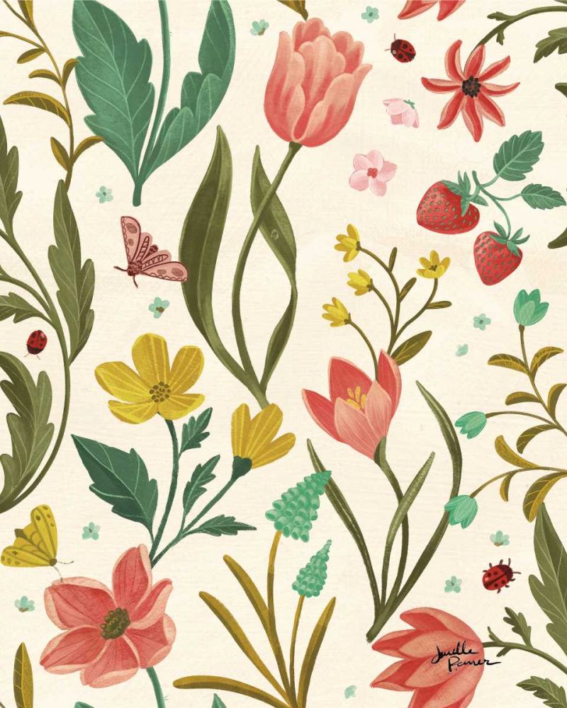 Spring Botanical Pattern IB art print by Janelle Penner for $57.95 CAD