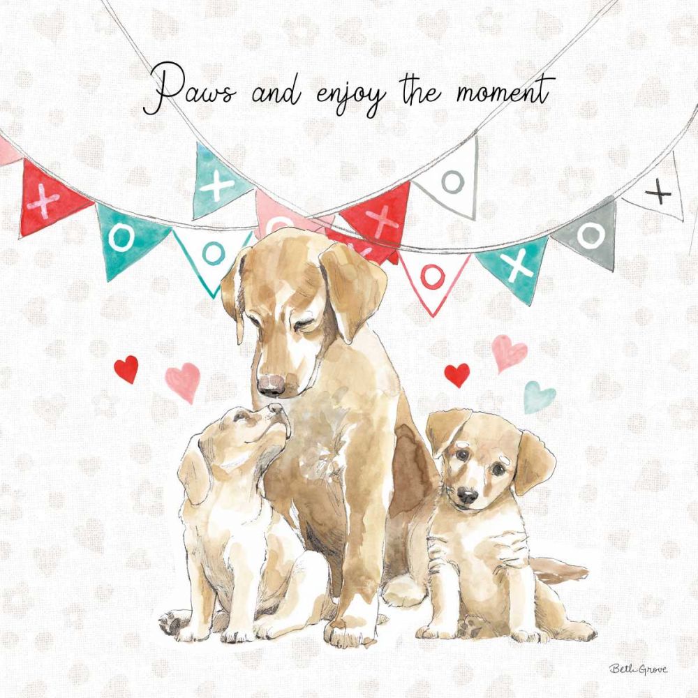 Paws of Love III art print by Beth Grove for $57.95 CAD