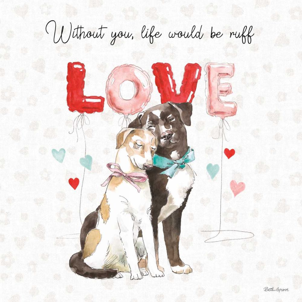 Paws of Love IV art print by Beth Grove for $57.95 CAD