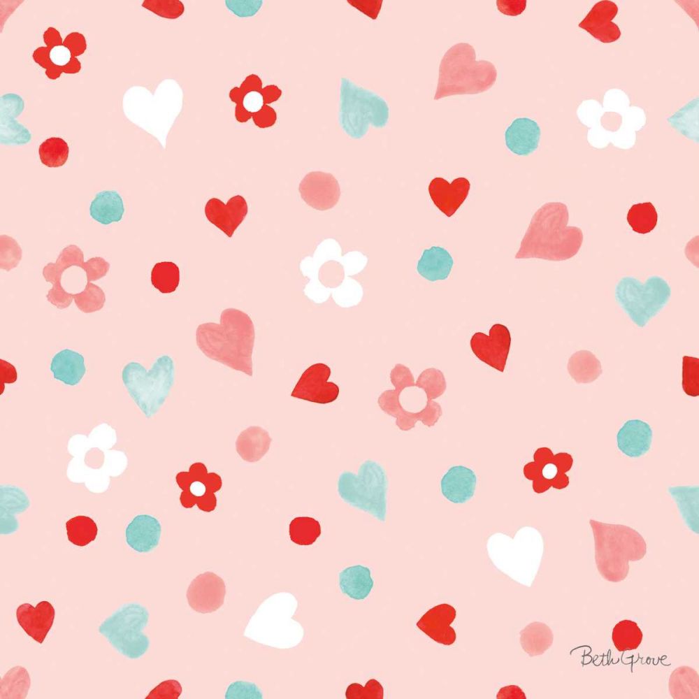 Paws of Love Pattern IIB art print by Beth Grove for $57.95 CAD