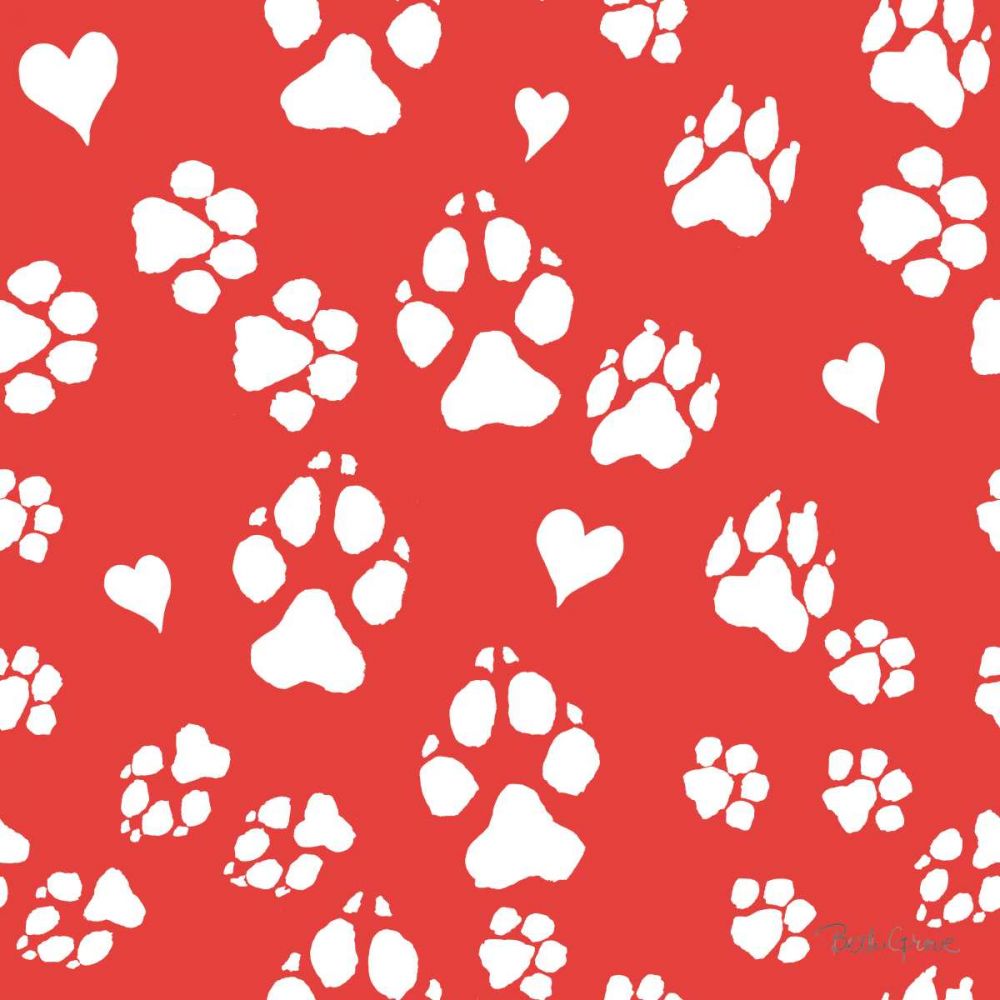 Paws of Love Pattern IIIC art print by Beth Grove for $57.95 CAD