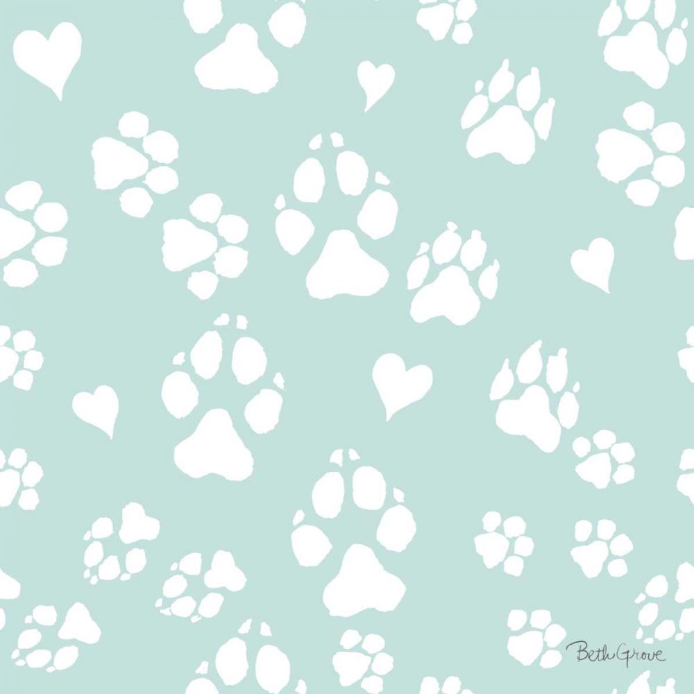Paws of Love Pattern IIID art print by Beth Grove for $57.95 CAD