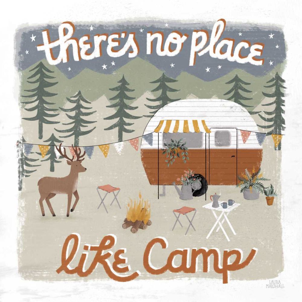 Gone Glamping II art print by Laura Marshall for $57.95 CAD