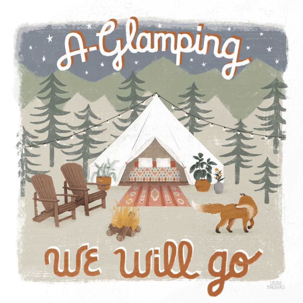 Gone Glamping III art print by Laura Marshall for $57.95 CAD