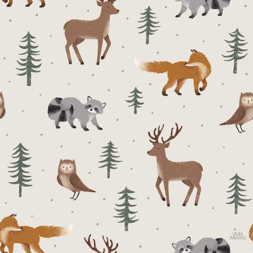 Gone Glamping Pattern VIA art print by Laura Marshall for $57.95 CAD