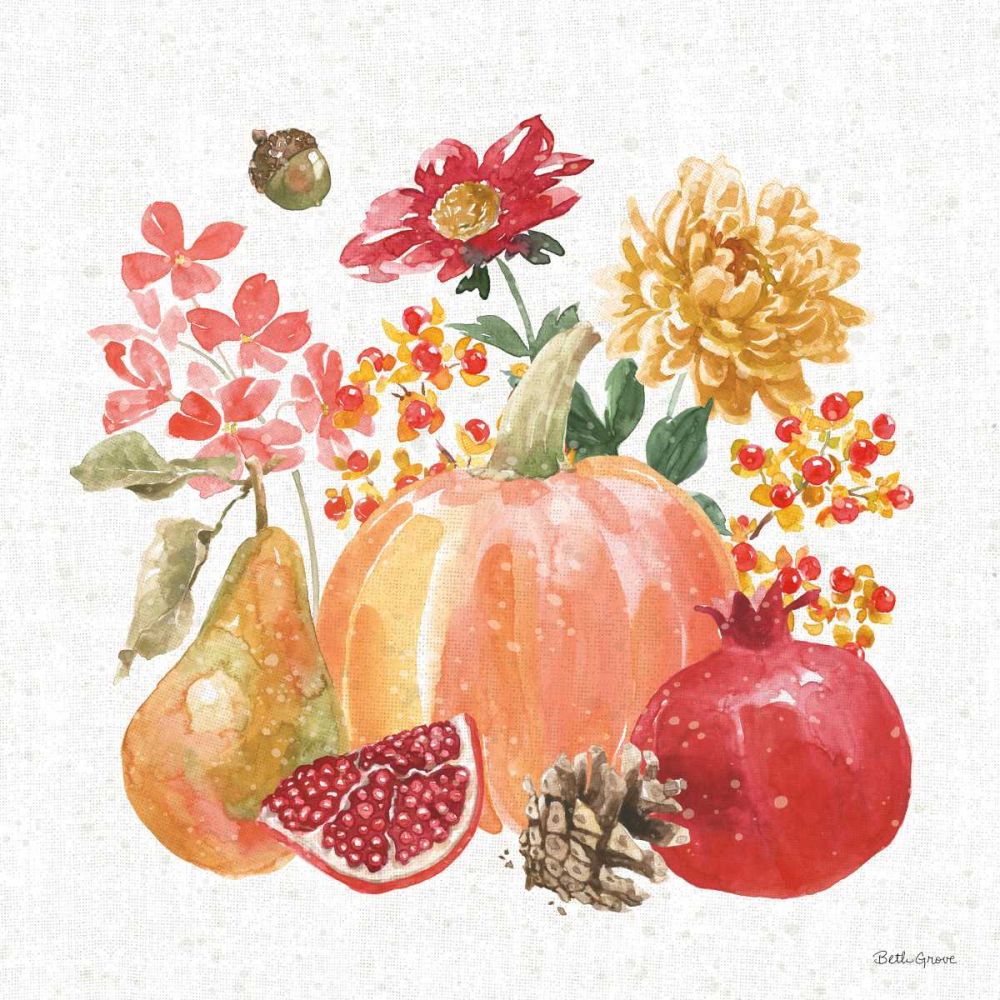 Harvest Bouquet VI art print by Beth Grove for $57.95 CAD