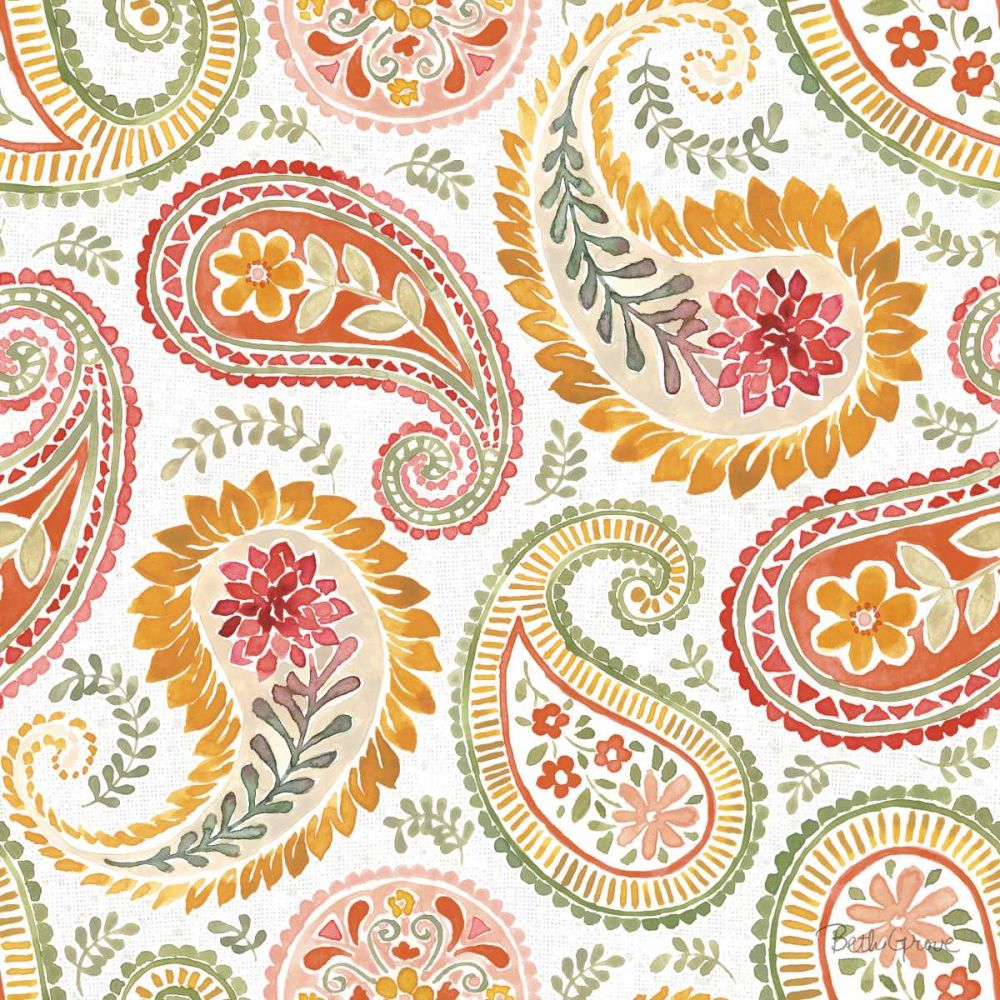 Harvest Bouquet Pattern IIIA art print by Beth Grove for $57.95 CAD