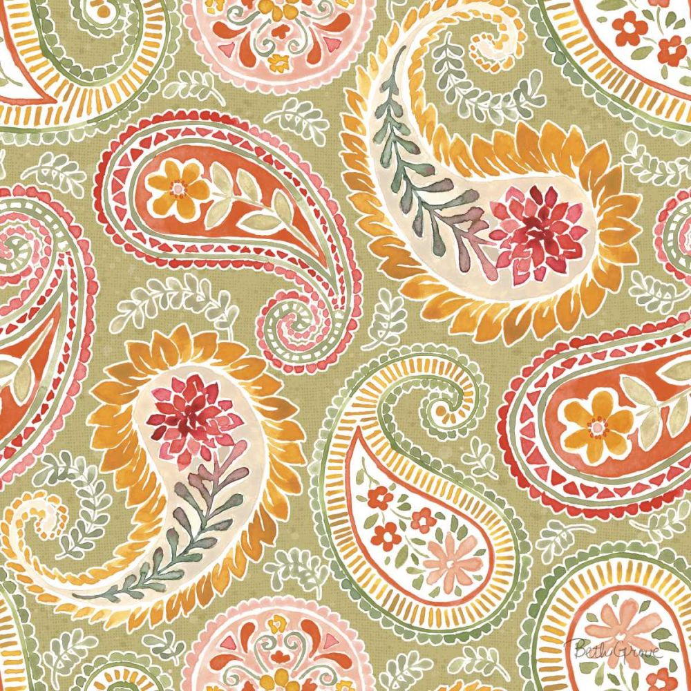 Harvest Bouquet Pattern IIIB art print by Beth Grove for $57.95 CAD