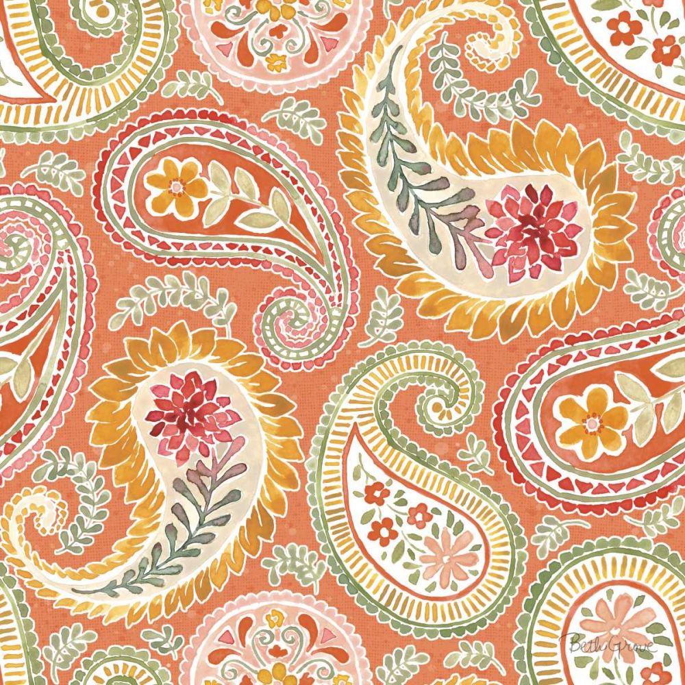 Harvest Bouquet Pattern IIIC art print by Beth Grove for $57.95 CAD
