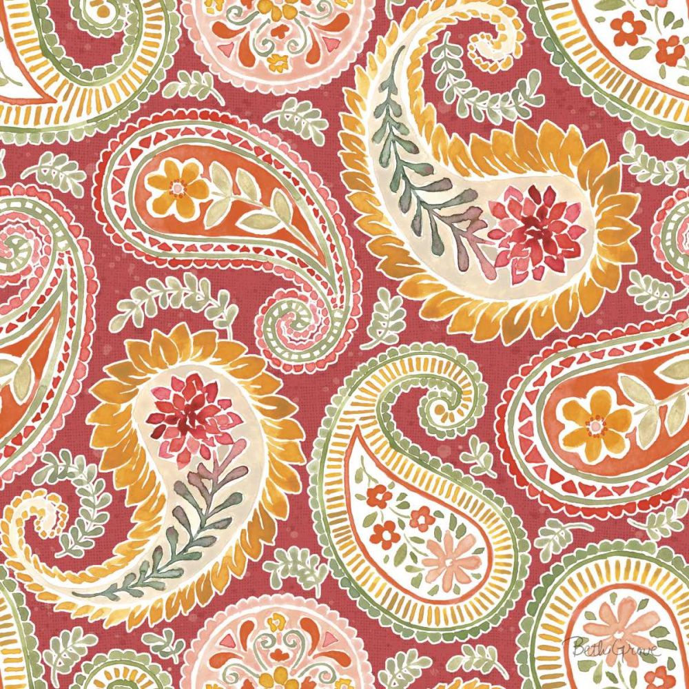 Harvest Bouquet Pattern IIID art print by Beth Grove for $57.95 CAD