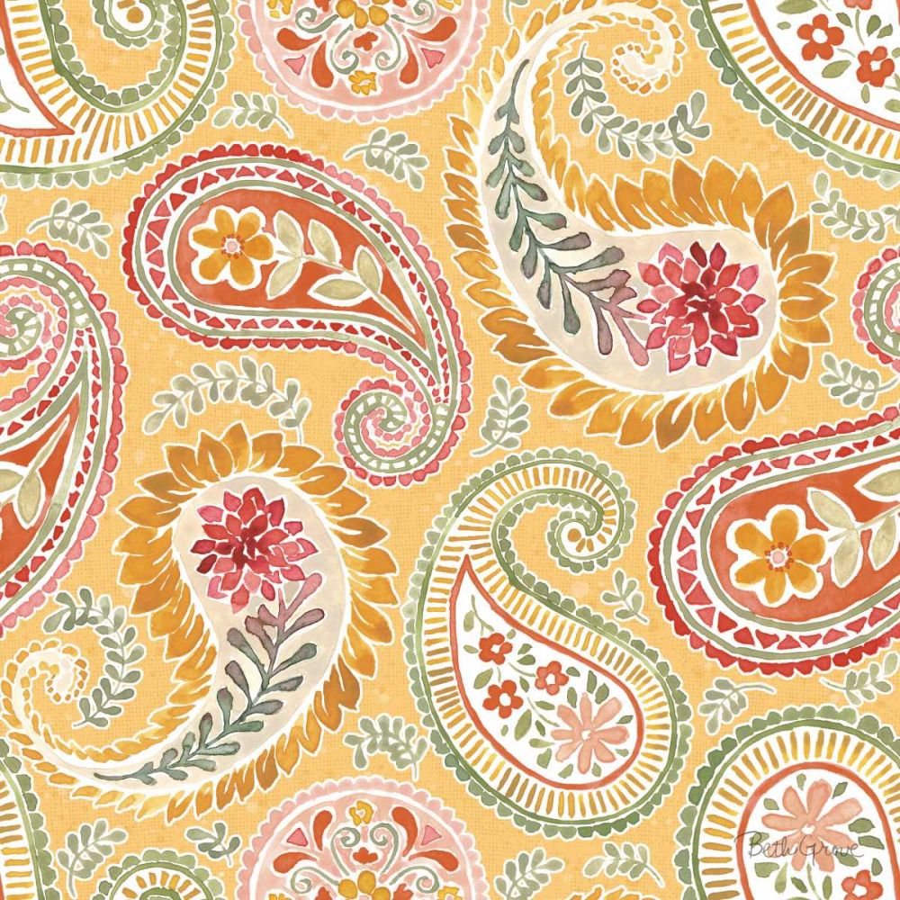 Harvest Bouquet Pattern IIIE art print by Beth Grove for $57.95 CAD