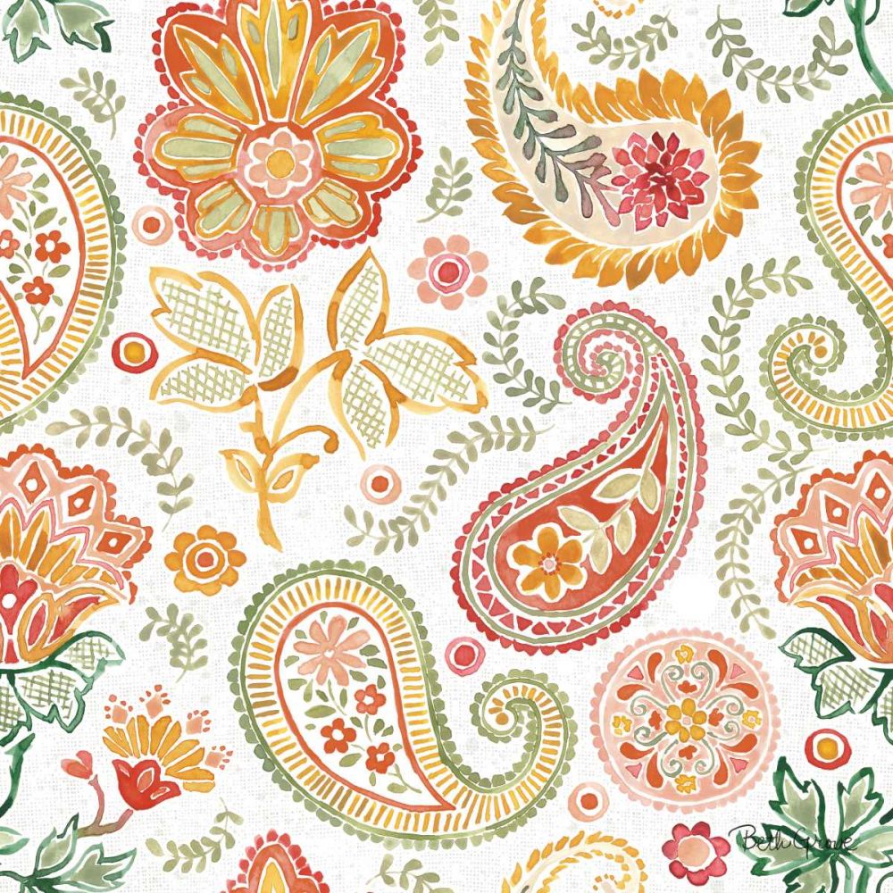 Harvest Bouquet Pattern VIIA art print by Beth Grove for $57.95 CAD