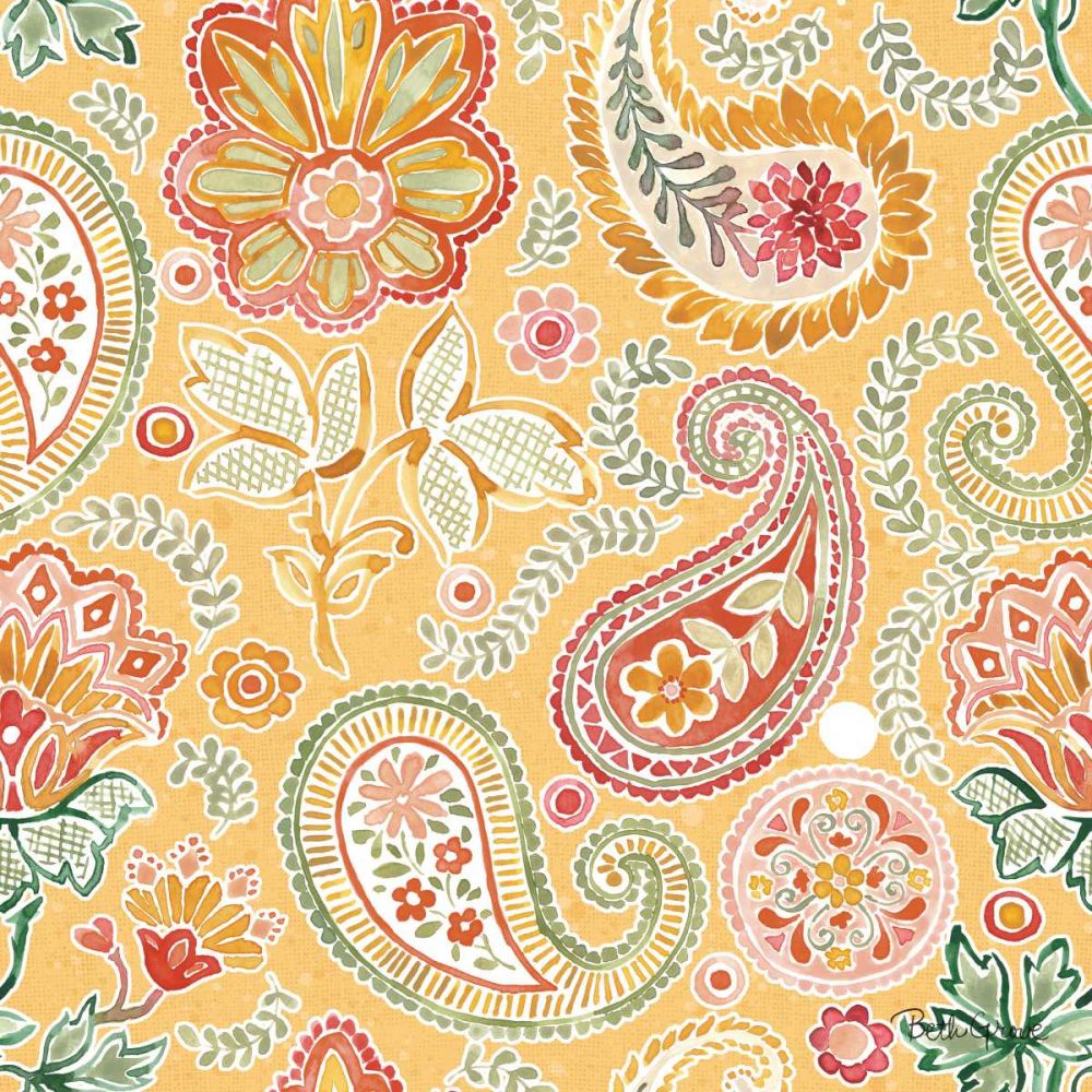 Harvest Bouquet Pattern VIIE art print by Beth Grove for $57.95 CAD