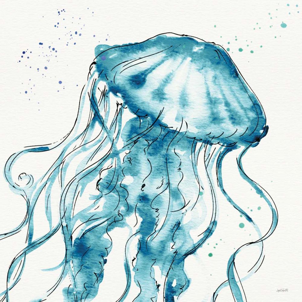 Deep Sea X Teal art print by Anne Tavoletti for $57.95 CAD