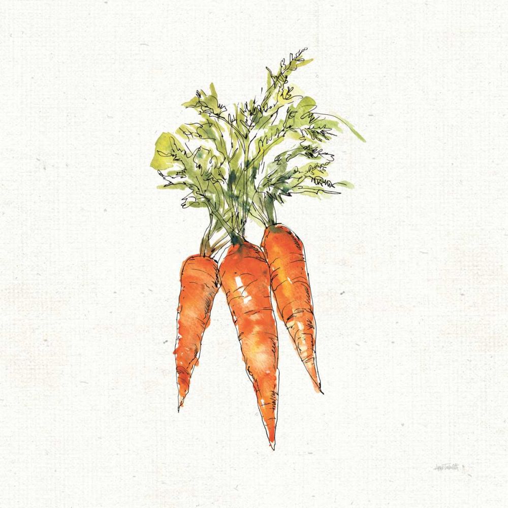 Veggie Market V Carrots art print by Anne Tavoletti for $57.95 CAD