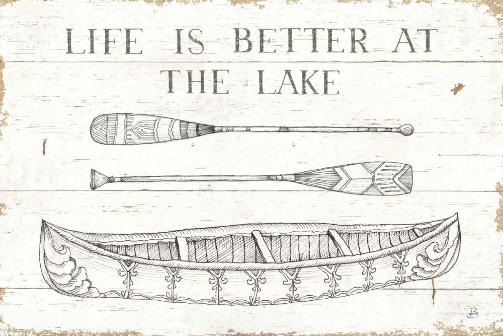 Lake Sketches II art print by Daphne Brissonnet for $57.95 CAD