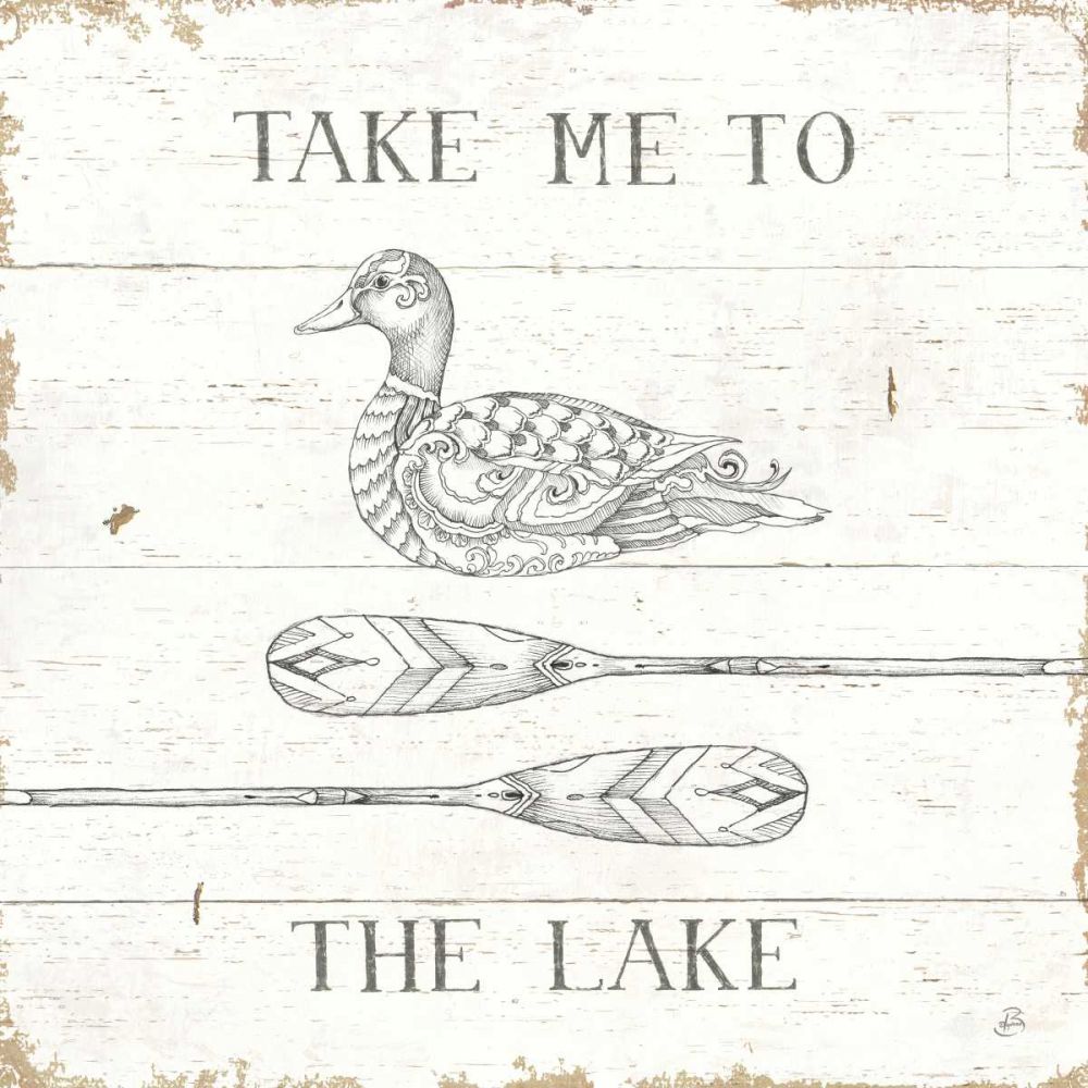 Lake Sketches VII art print by Daphne Brissonnet for $57.95 CAD
