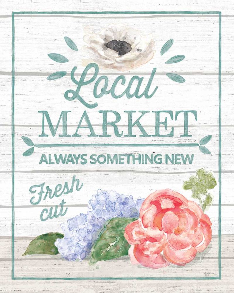 Pastel Flower Market V art print by Mary Urban for $57.95 CAD