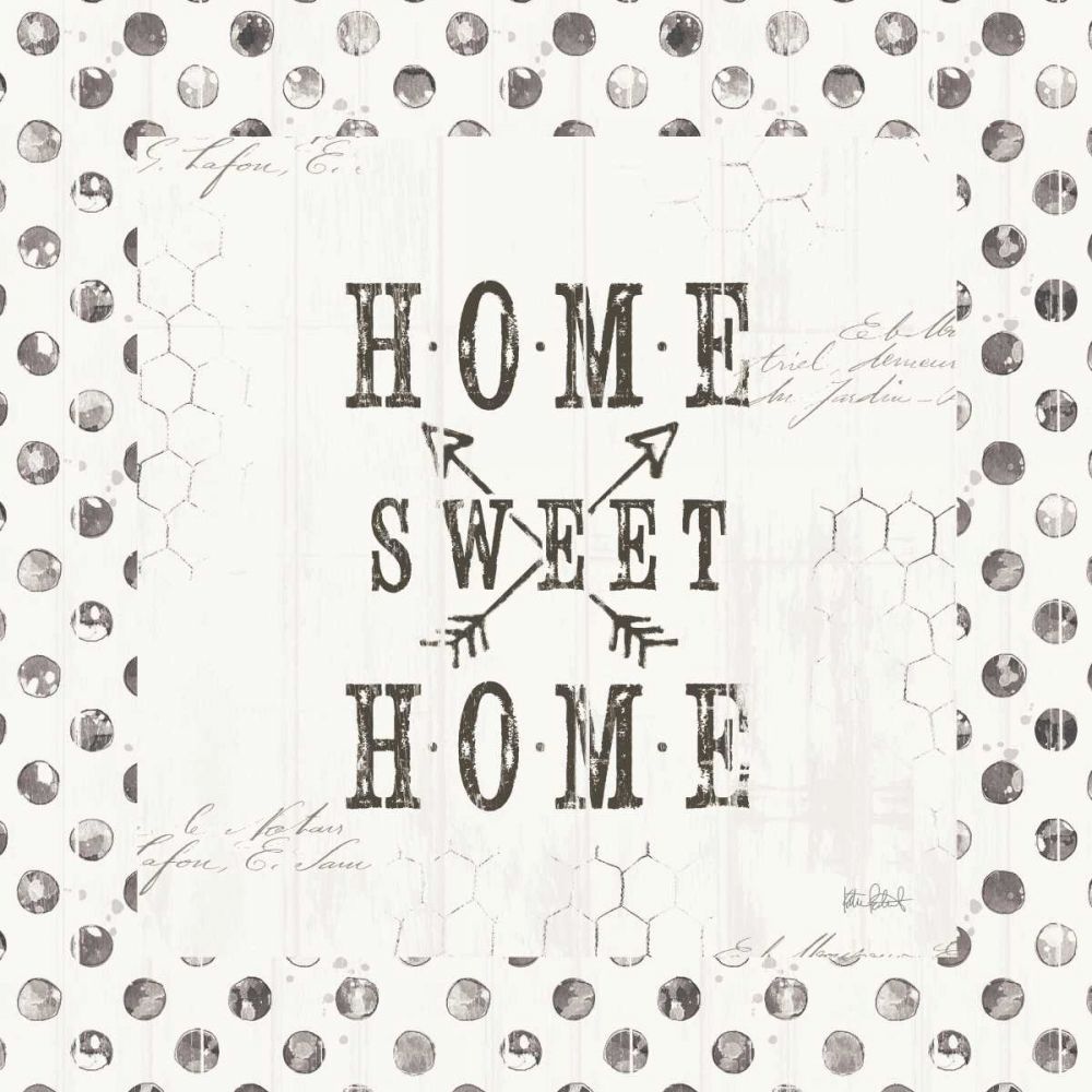 Farmhouse Fresh 01A Home Sweet Home art print by Katie Pertiet for $57.95 CAD