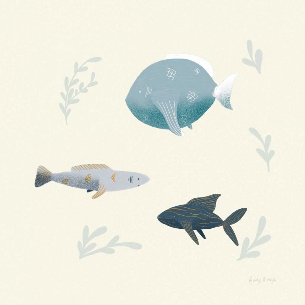 Ocean Life Fish art print by Becky Thorns for $57.95 CAD