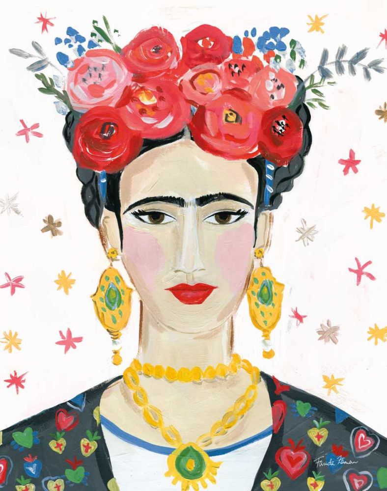 Homage to Frida Bright art print by Farida Zaman for $57.95 CAD