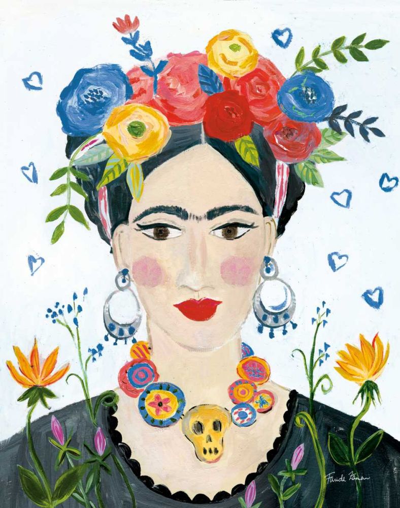 Homage to Frida II Bright art print by Farida Zaman for $57.95 CAD
