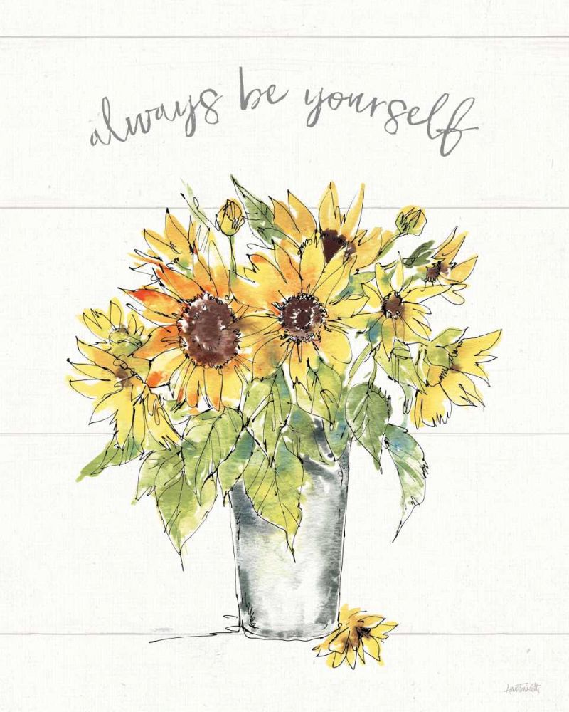 Sunflower Fields II art print by Anne Tavoletti for $57.95 CAD