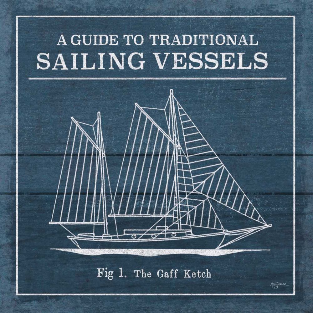 Vintage Sailing Knots XI art print by Mary Urban for $57.95 CAD