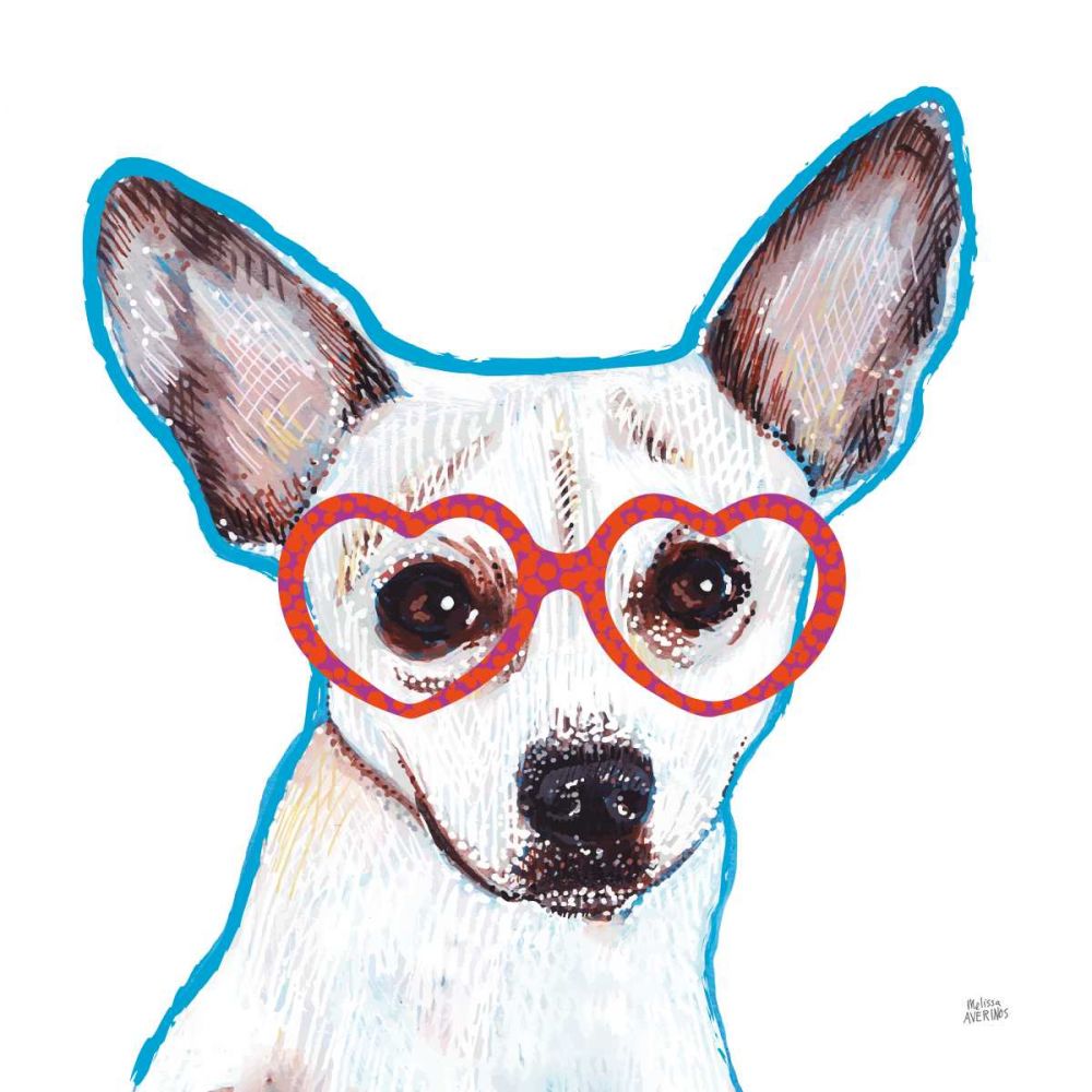 Bespectacled Pet I art print by Melissa Averinos for $57.95 CAD