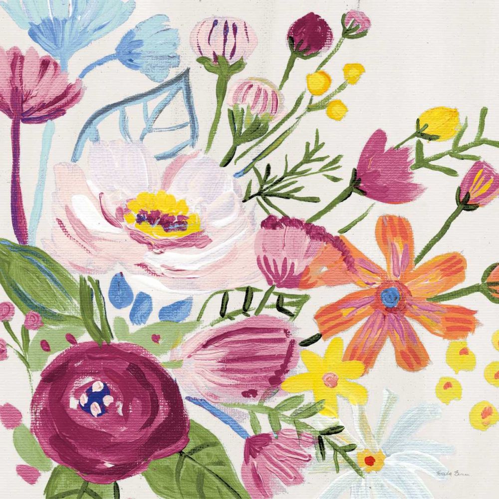 Vintage Floral II v2 Crop art print by Farida Zaman for $57.95 CAD