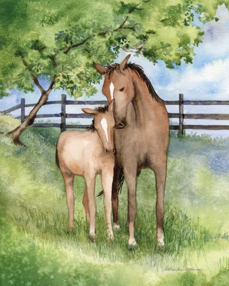 Farm Family Horses art print by Kathleen Parr McKenna for $57.95 CAD