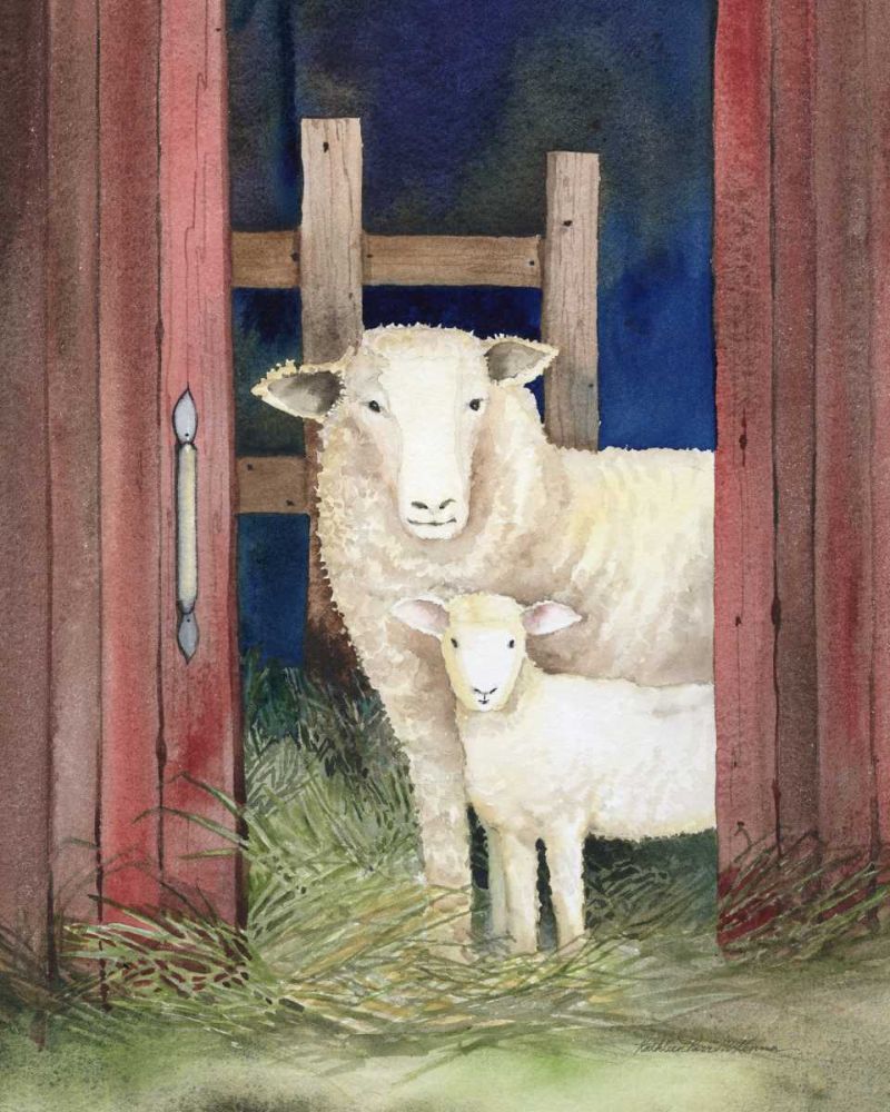 Farm Family Sheep art print by Kathleen Parr McKenna for $57.95 CAD