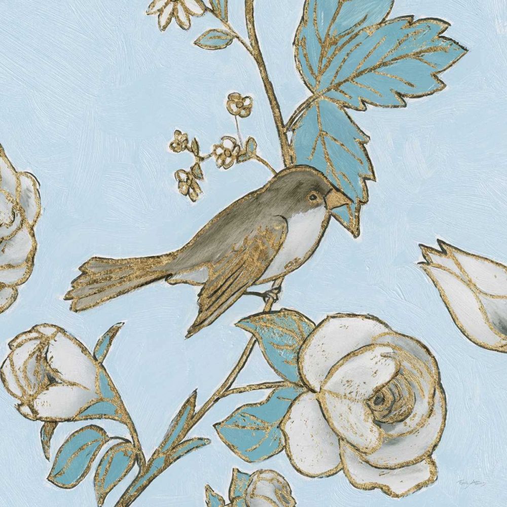 Toile Birds I art print by Emily Adams for $57.95 CAD