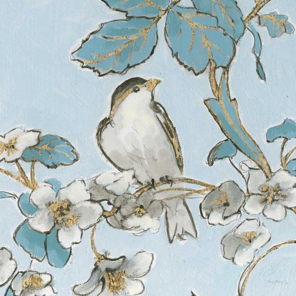 Toile Birds III art print by Emily Adams for $57.95 CAD
