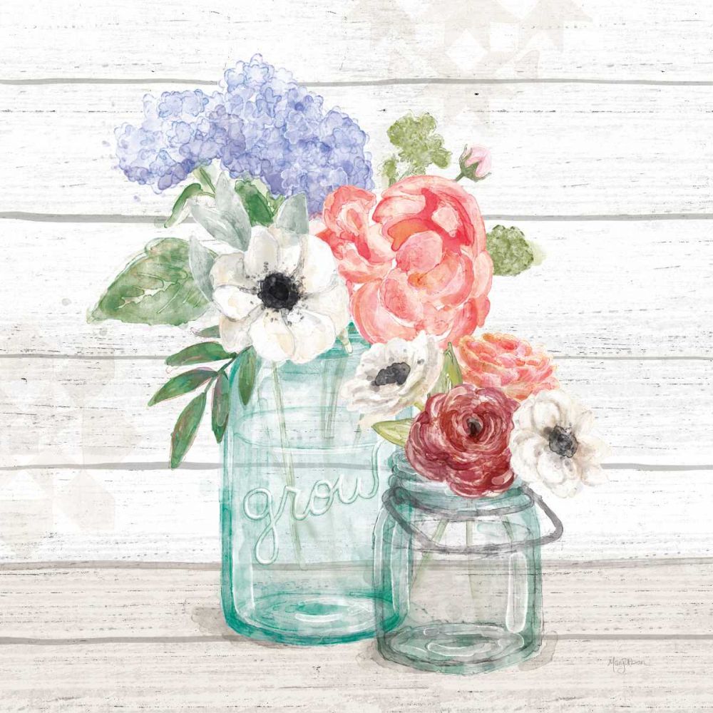 Pastel Flower Market XII art print by Mary Urban for $57.95 CAD