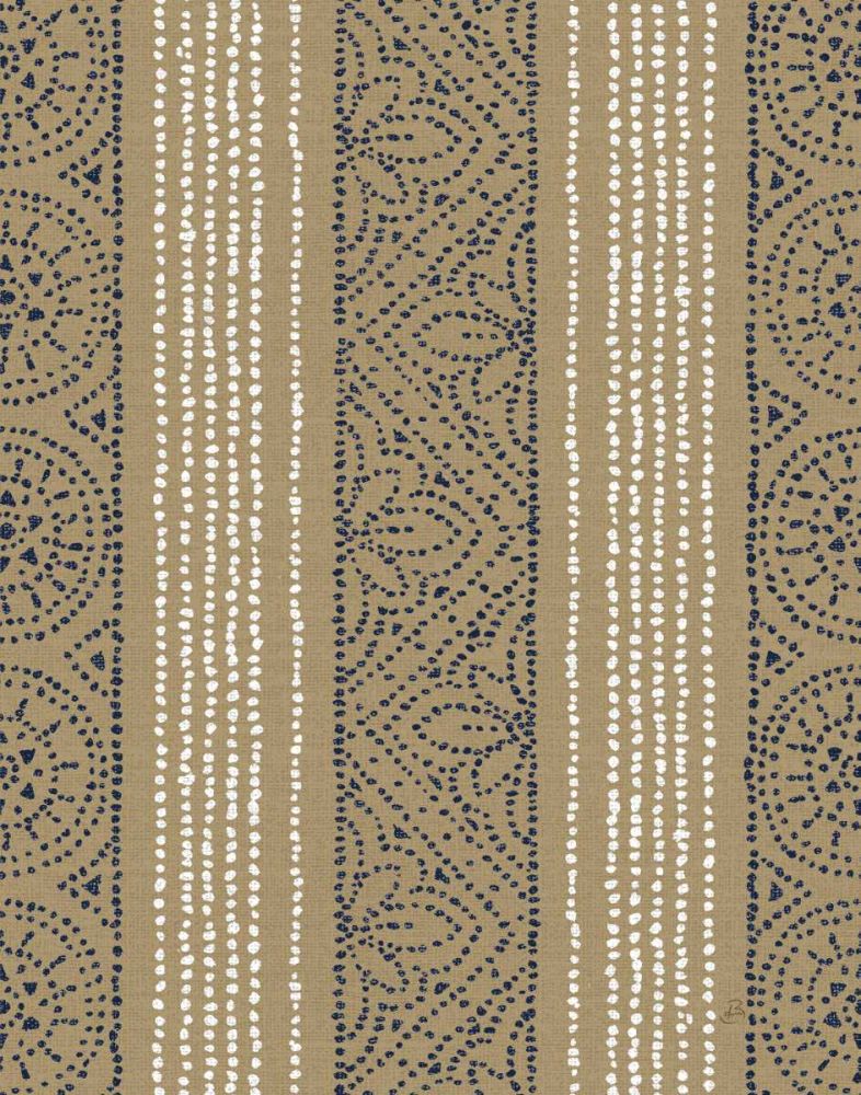 Batik II Patterns with Navy art print by Daphne Brissonnet for $57.95 CAD