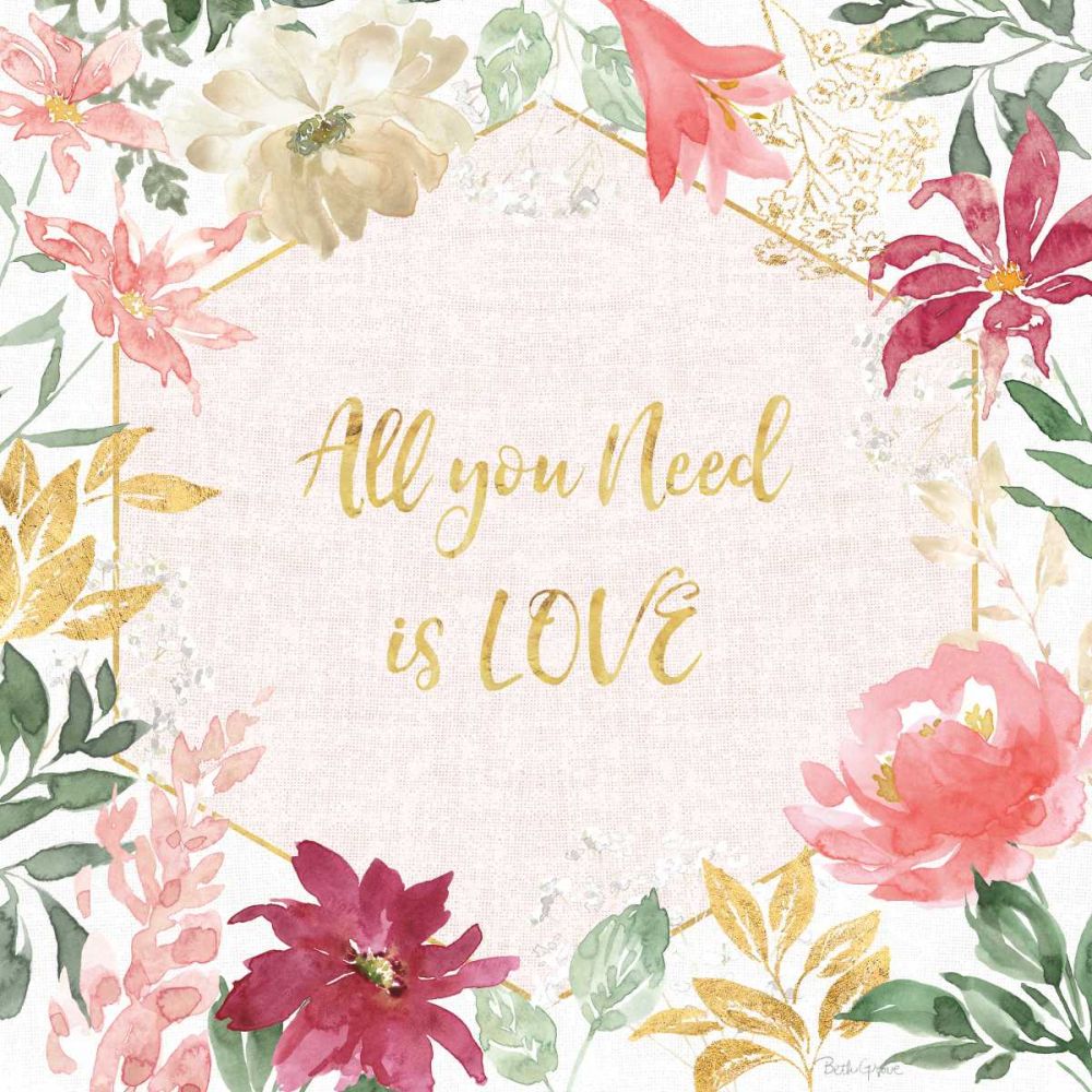 All You Need is Love III art print by Beth Grove for $57.95 CAD