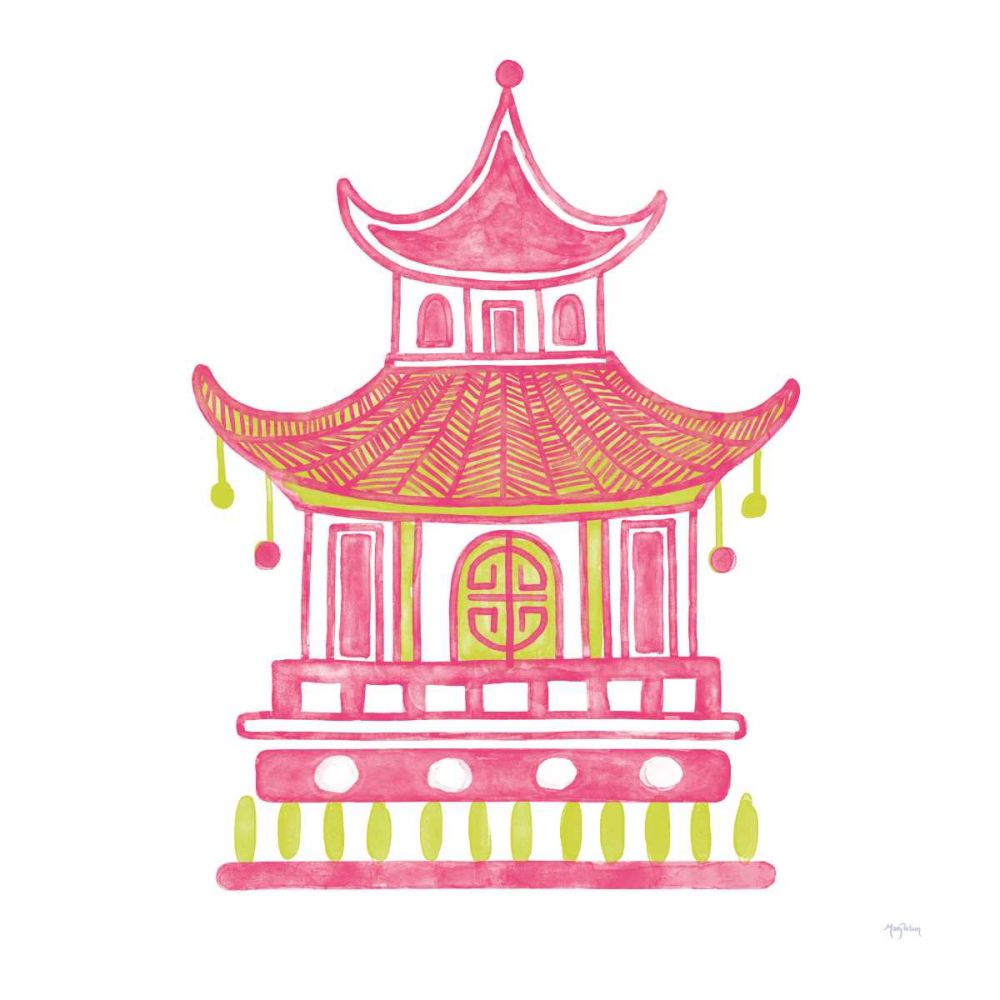 Everyday Chinoiserie II Pink art print by Mary Urban for $57.95 CAD