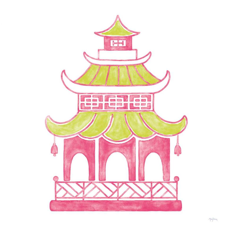 Everyday Chinoiserie IV Pink art print by Mary Urban for $57.95 CAD