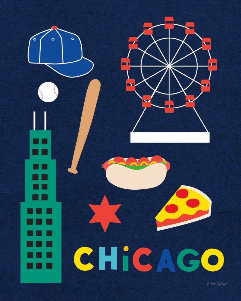 City Fun Chicago art print by Ann Kelle for $57.95 CAD