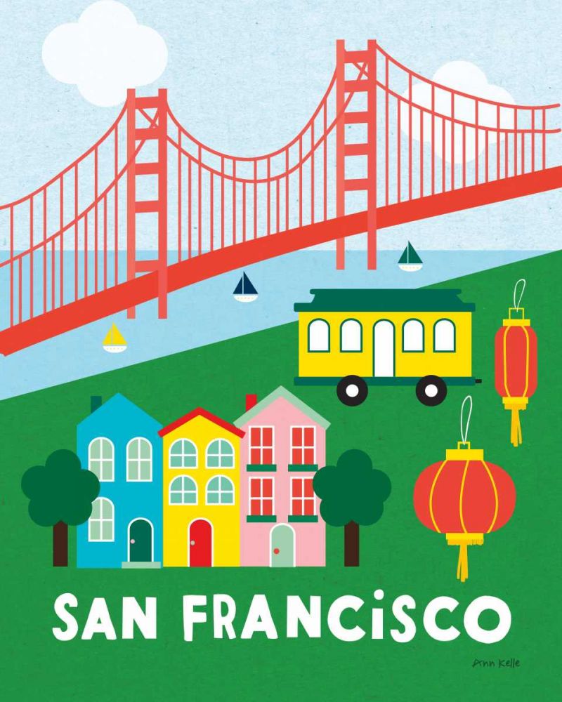 City Fun San Francisco art print by Ann Kelle for $57.95 CAD