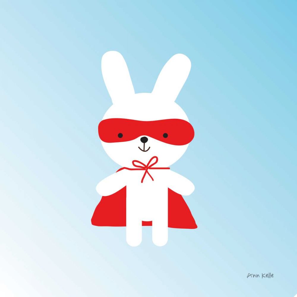 Rabbit Super Hero art print by Ann Kelle for $57.95 CAD