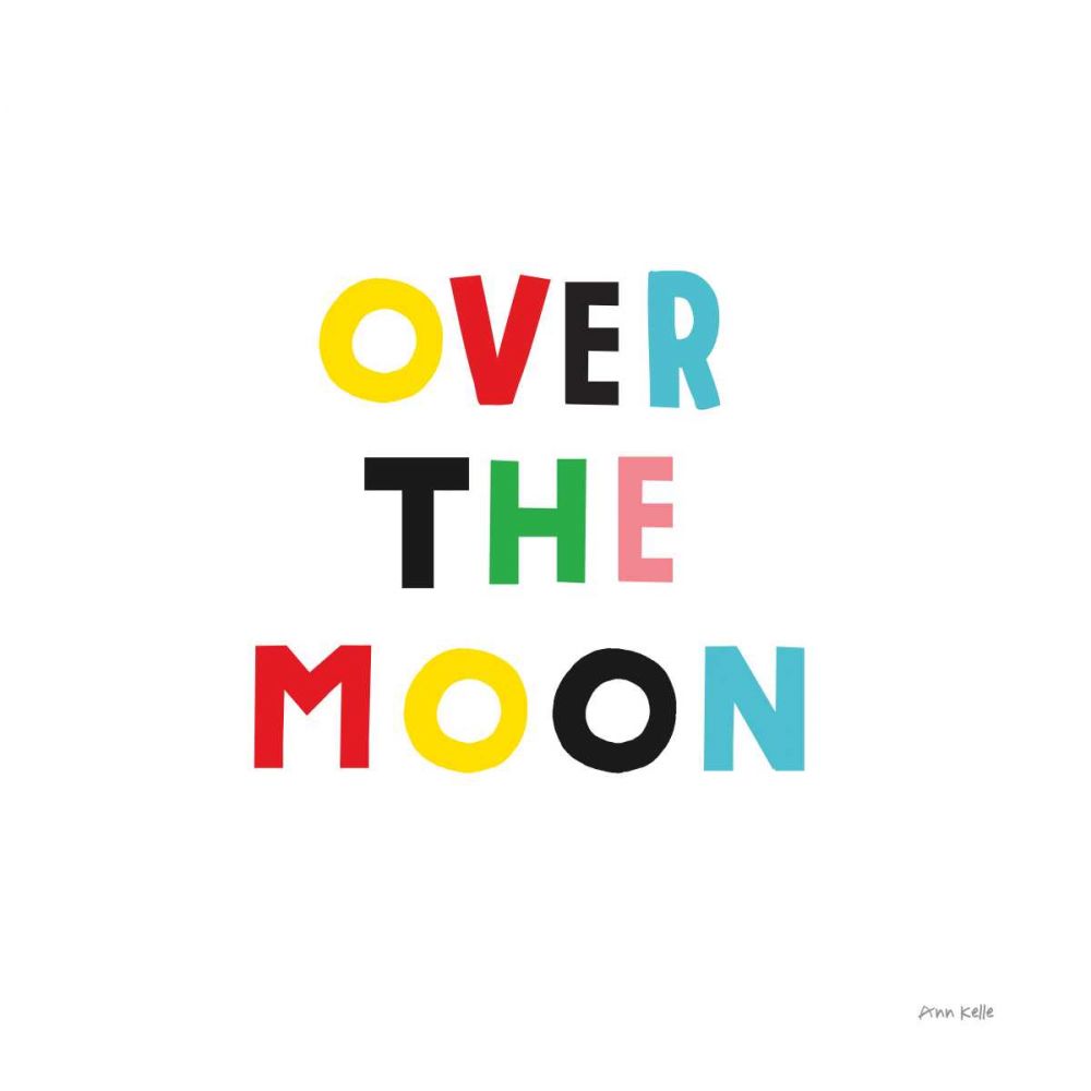 Over the Moon art print by Ann Kelle for $57.95 CAD