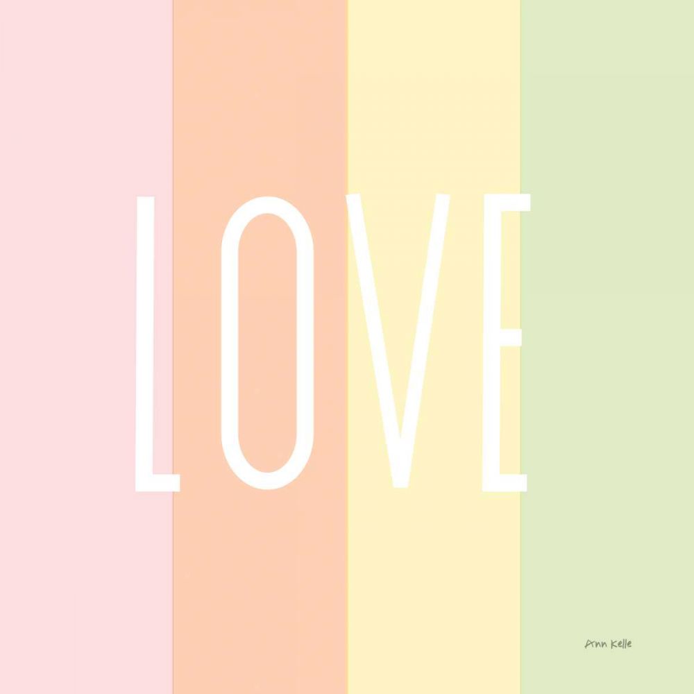 Love Rainbow art print by Ann Kelle for $57.95 CAD