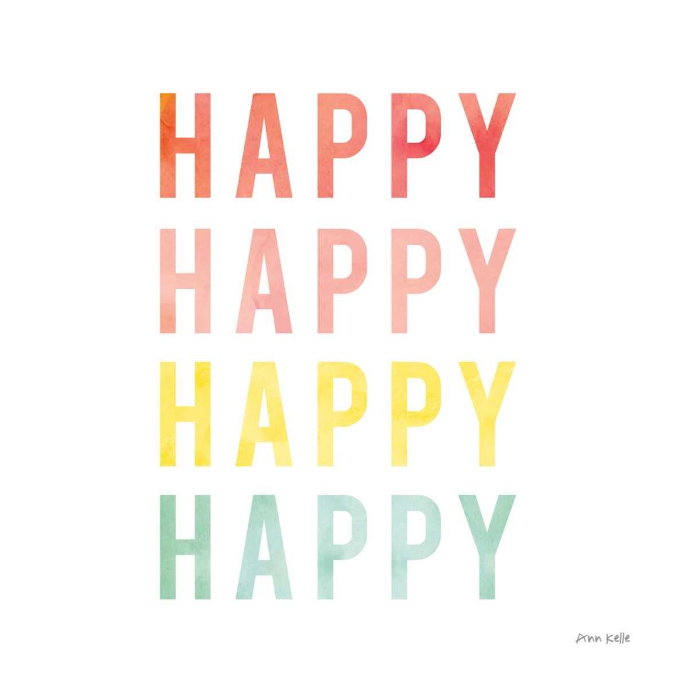 Happy Happy art print by Ann Kelle for $57.95 CAD